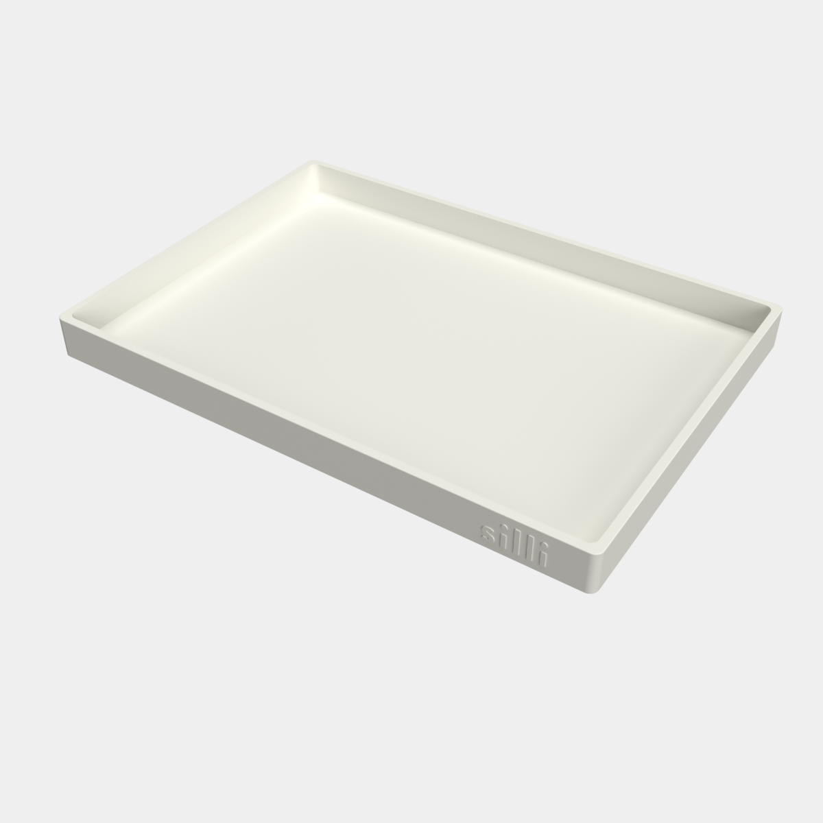 Base Tray (Bone White) by Silli – stylish tray for home and desk organisation