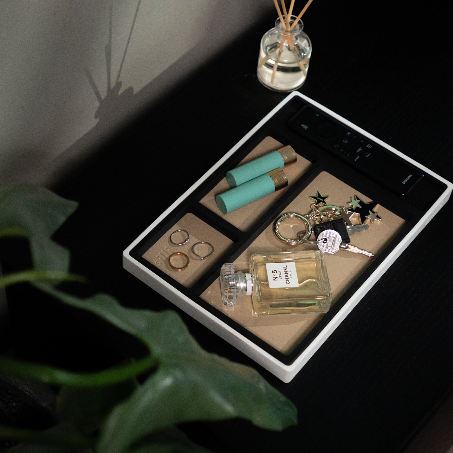Desk Organiser (Mocha Beige & Black)