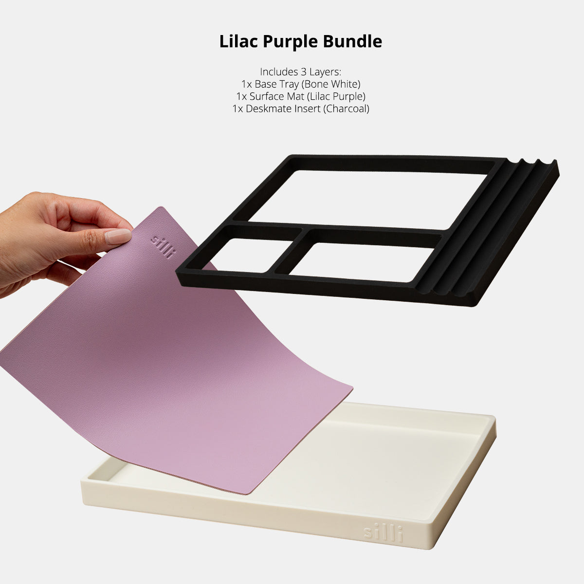 Desk Organiser (Lilac Purple)