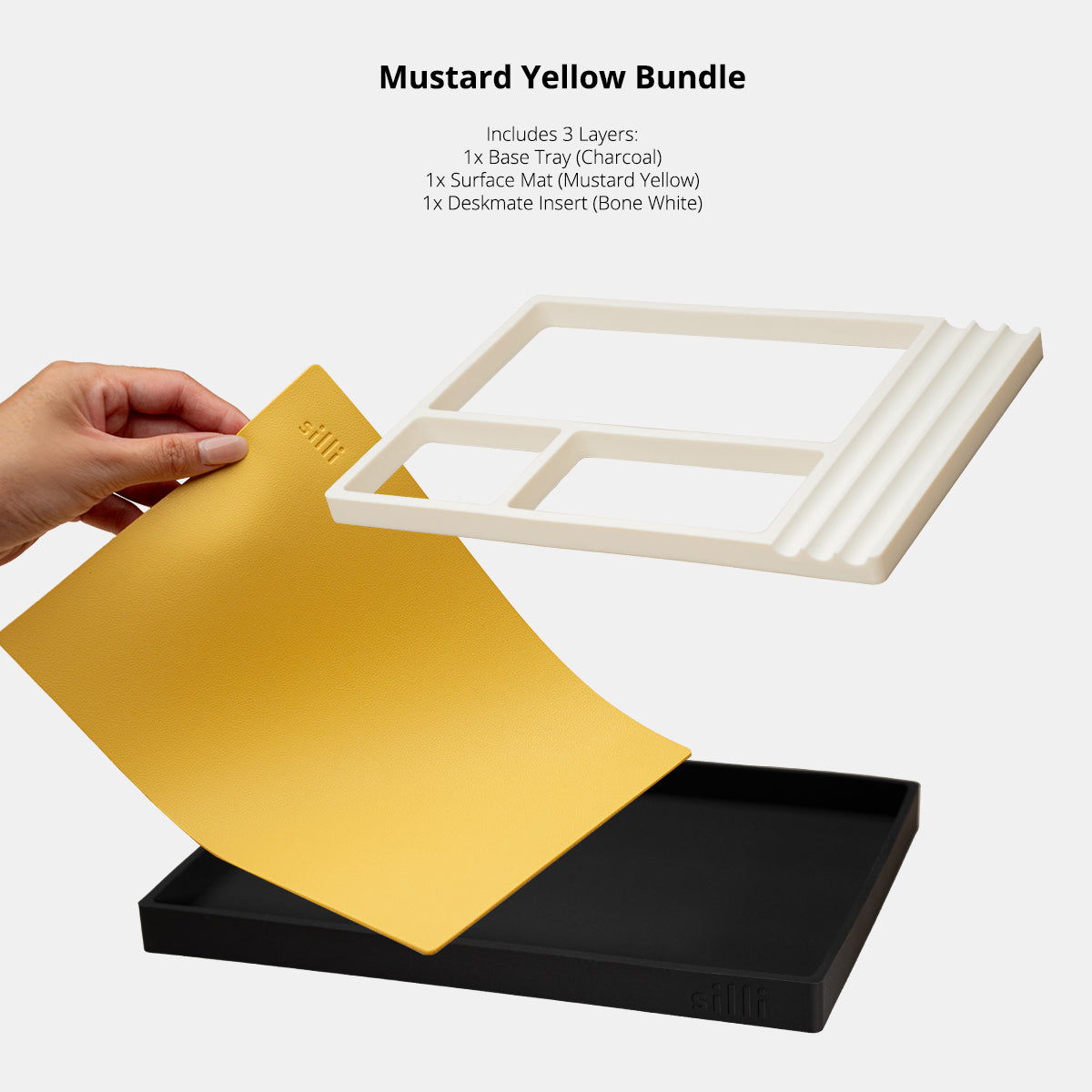 Desk Organiser (Mustard Yellow)