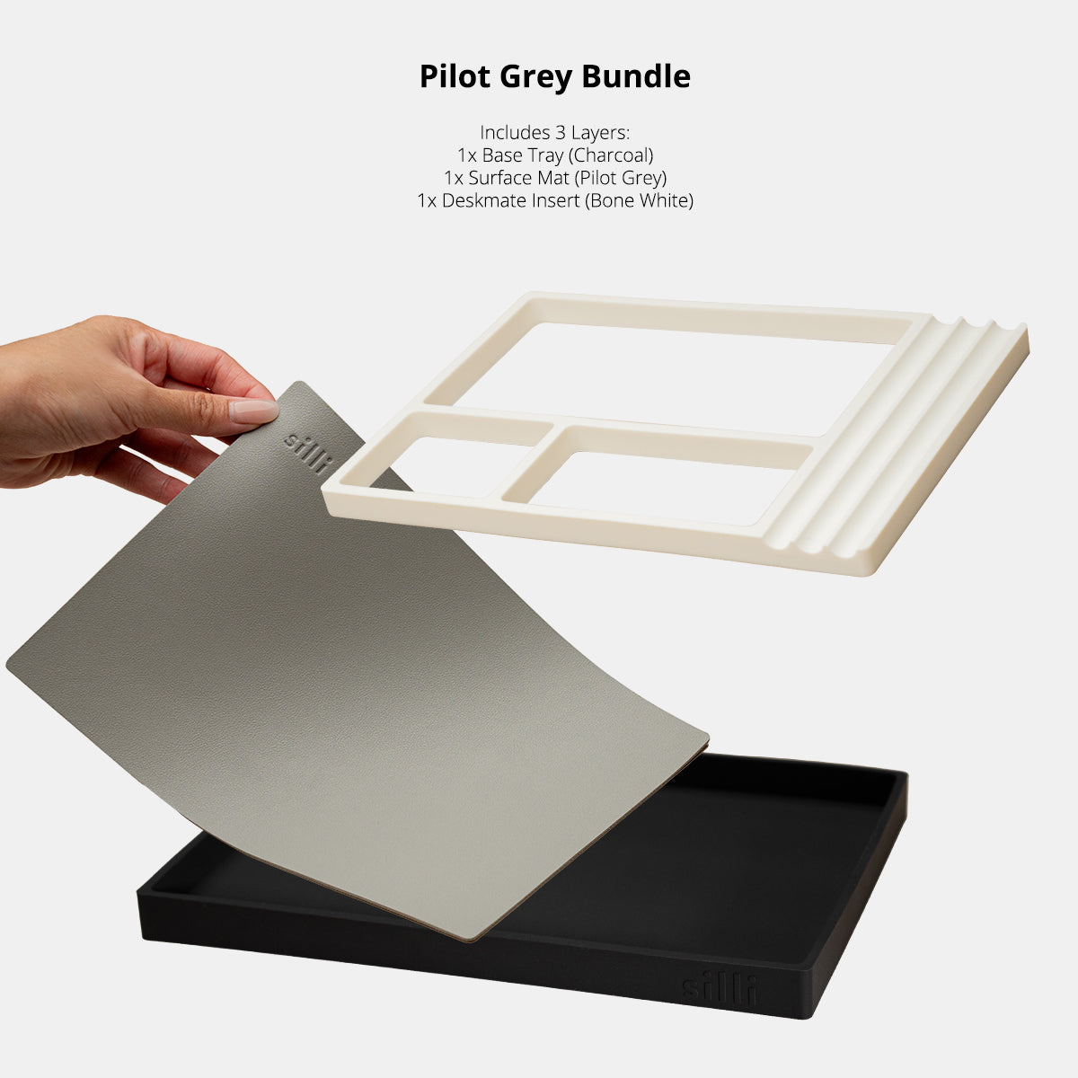 Desk Organiser (Pilot Grey)