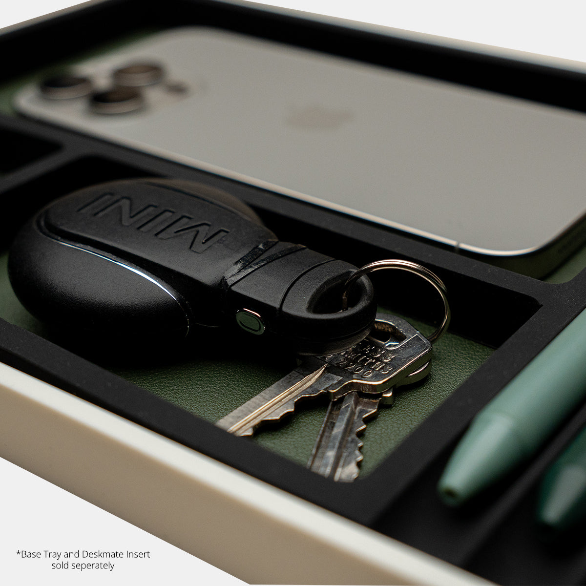 Eco-Leather Surface Mat (Forest Green) by Silli – stylish tray for home and desk organisation