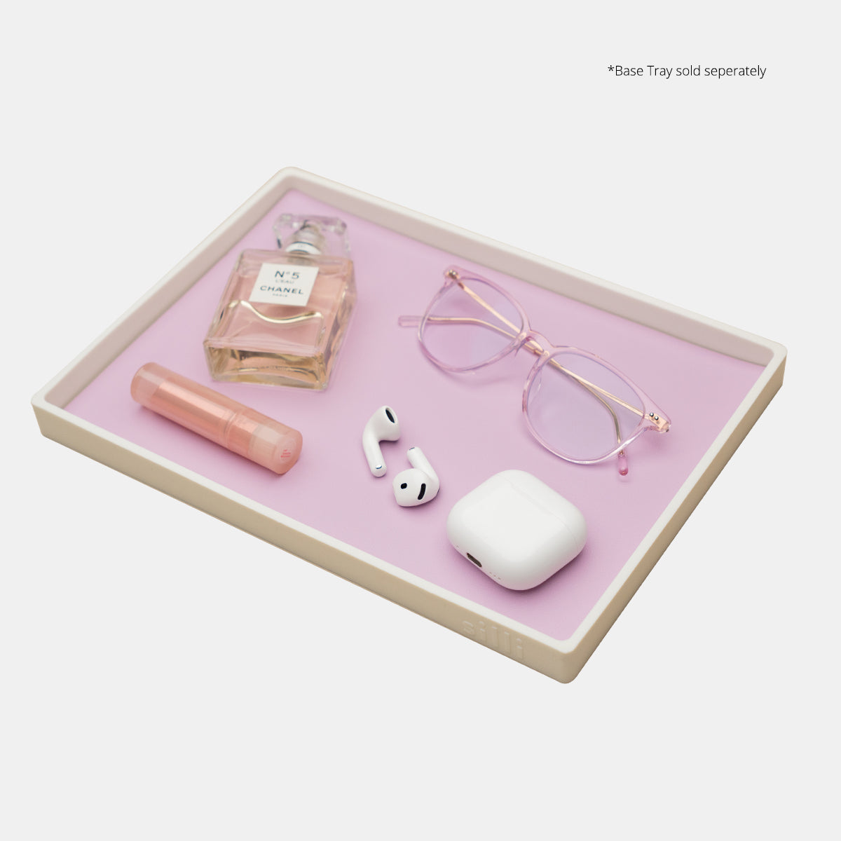 Eco-Leather Surface Matt (Lilac Purple) by Silli – stylish tray for home and desk organisation