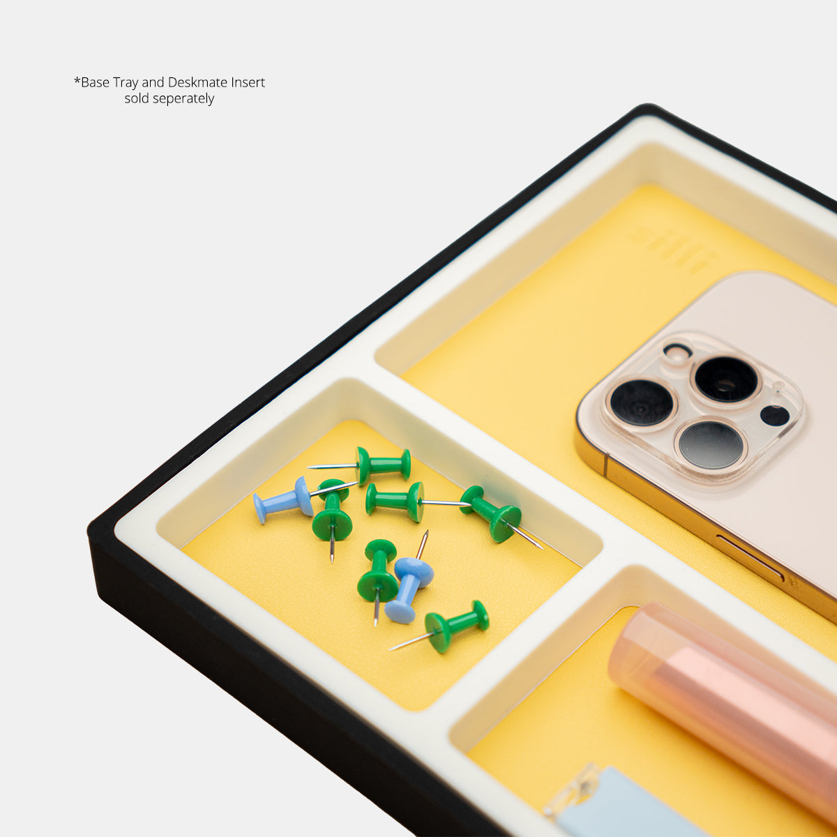 Eco-Leather Surface Mat (Mustard Yellow) by Silli – stylish tray for home and desk organisation