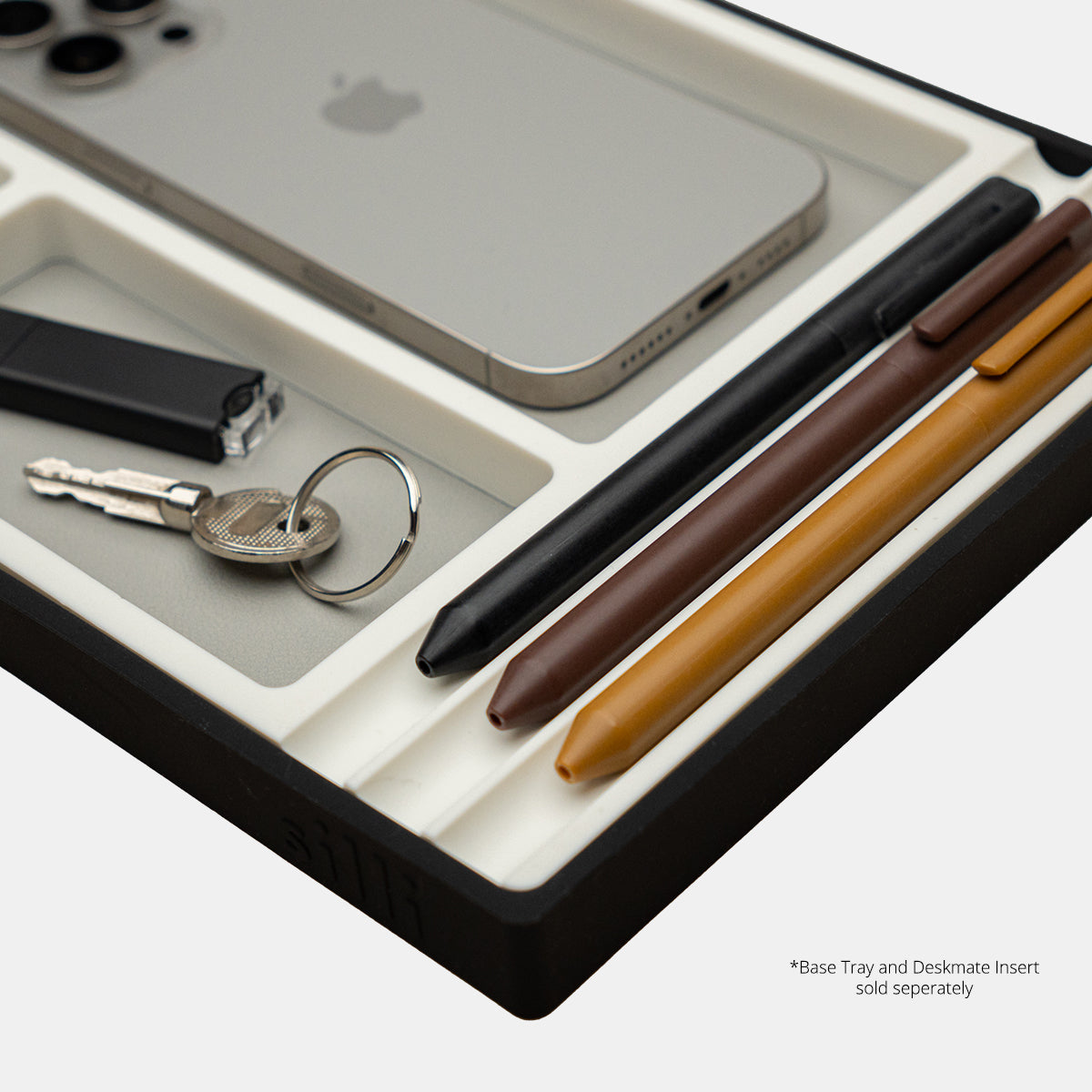 Eco-Leather Surface Mat (Pilot Grey) by Silli – stylish tray for home and desk organisation