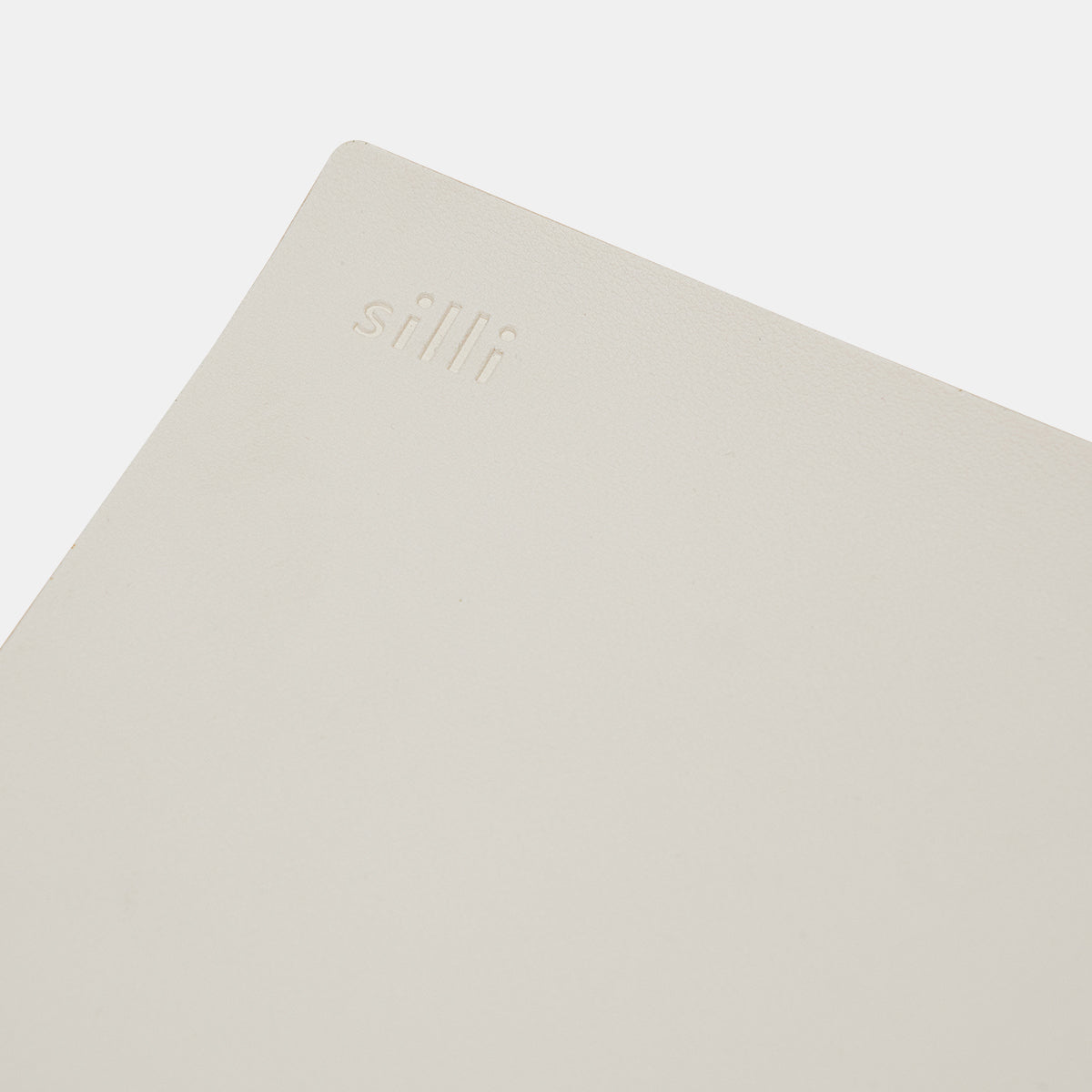 Eco-Leather Surface Mat (Pure White) by Silli – stylish tray for home and desk organisation