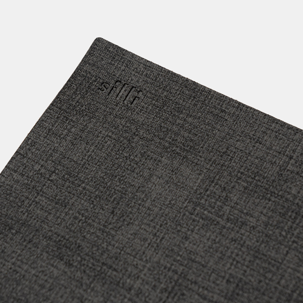 Eco-Leather Surface Mat (Textured Charcoal) by Silli – stylish tray for home and desk organisation