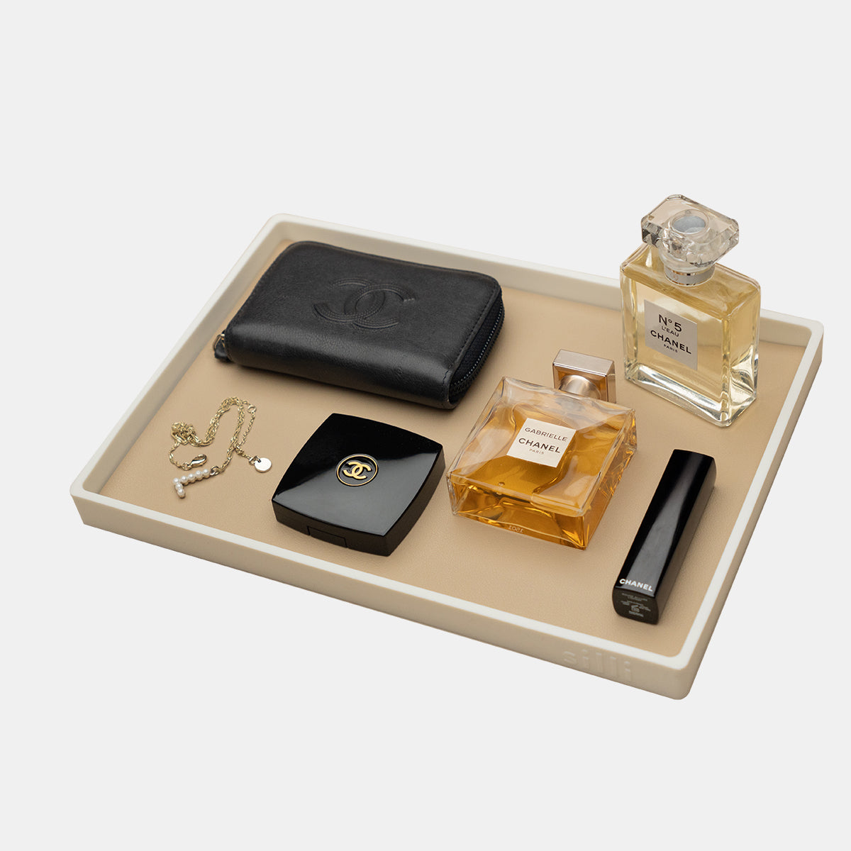 Catchall (Mocha Beige and White)