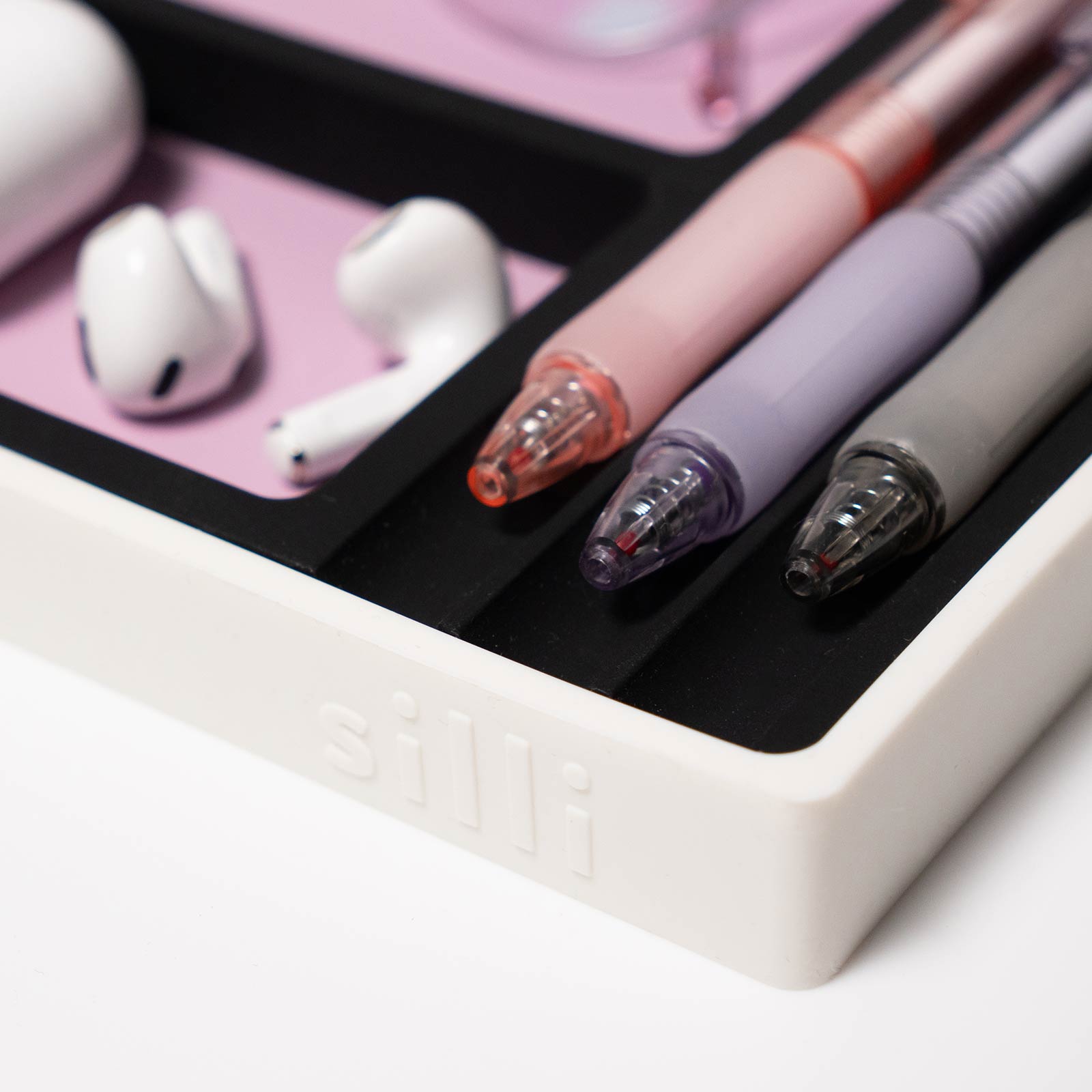 Desk Organiser Tray (Lilac Purple) by Silli – stylish tray for home and desk organisation