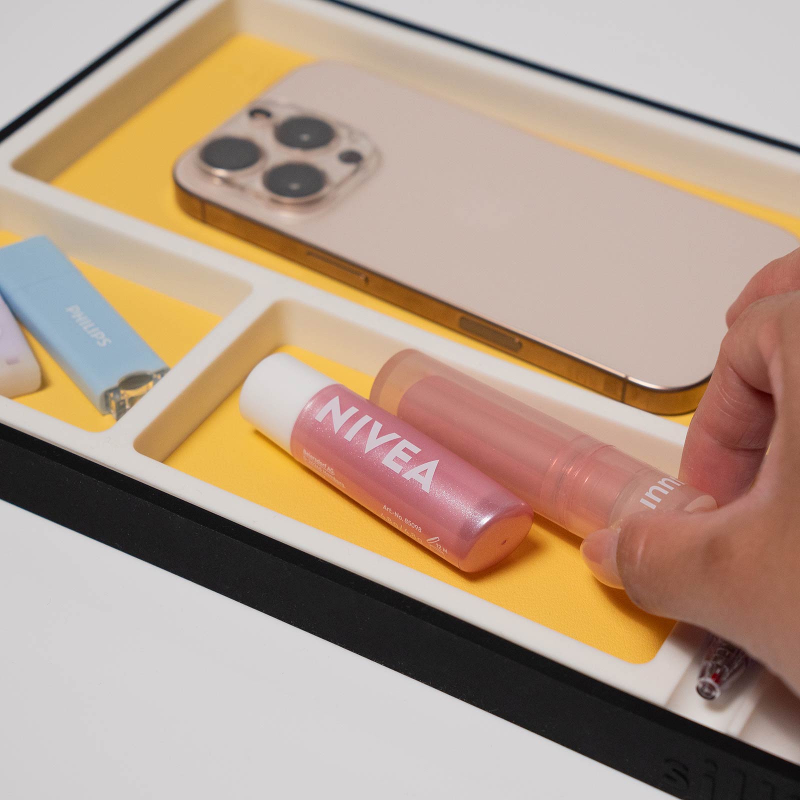 Desk Organiser Tray (Mustard Yellow) by Silli – stylish tray for home and desk organisation