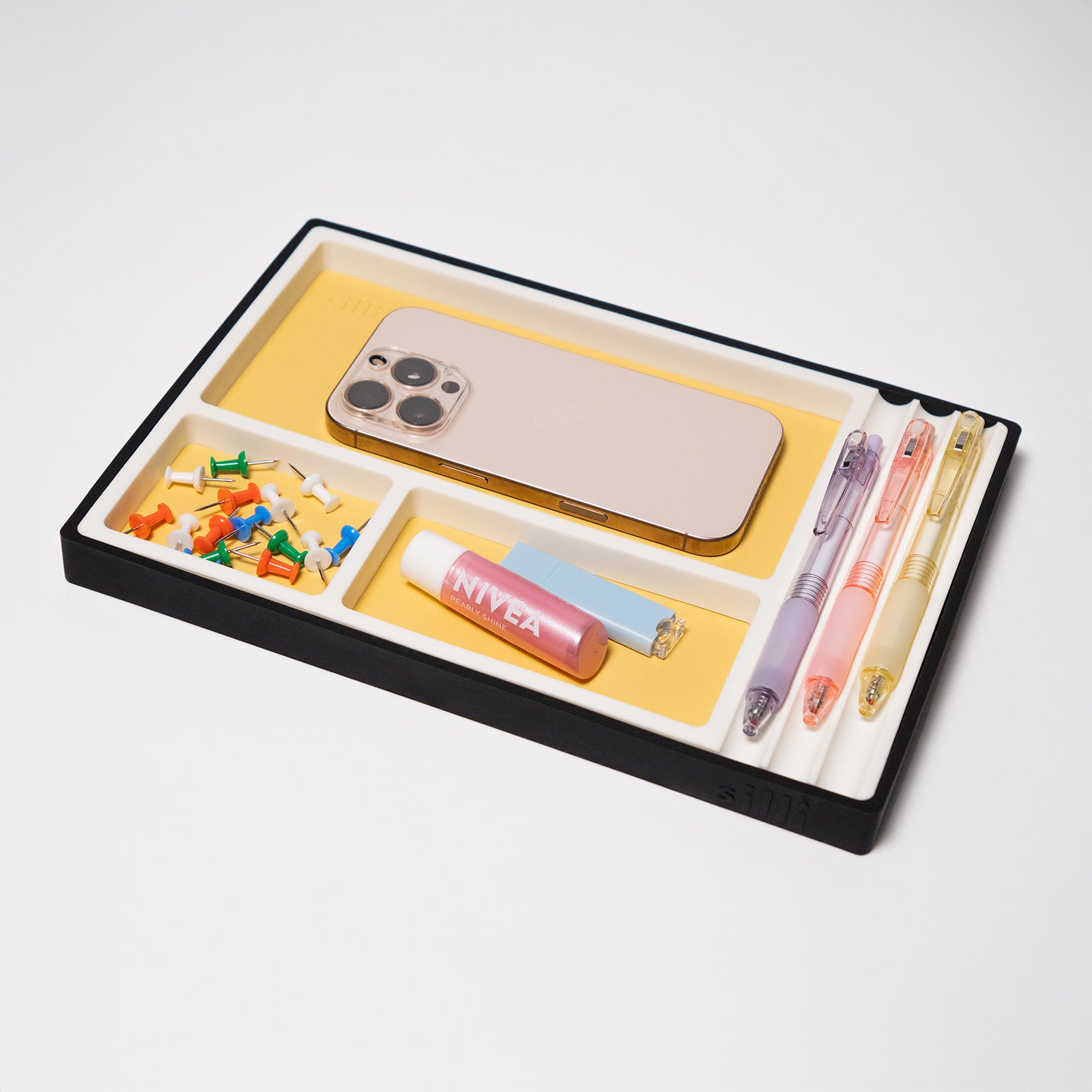 Desk Organiser Tray (Mustard Yellow) by Silli – stylish tray for home and desk organisation