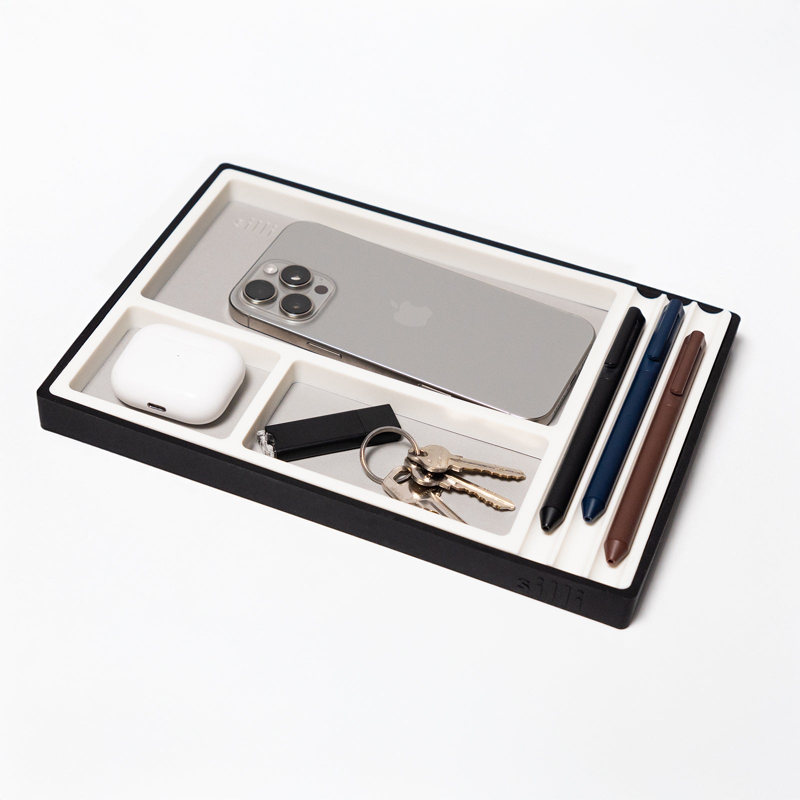 Desk Organiser Tray (Pilot Grey) by Silli – stylish tray for home and desk organisation